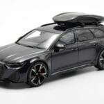 Audi RS6 C8 Avant Mythos Negru Cu Acoperiș din Carbon Ediție Asia GT Spirit 1:18