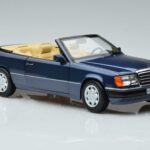 Mercedes 300 CE-24 A124 Cabriolet Nautical Blue Ediție Limitată Norev 1:18