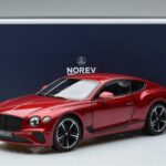 Bentley Bentley Continental GT Roșu Bomboane Norev 1:18 1:18 Metal