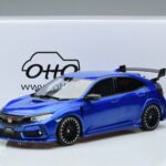 Honda Honda Civic FK8 Type R Hatchback Mugen Albastru Otto 1:18 1:18 Rășină