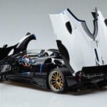Pagani Pagani Zonda HP Barchetta Fibră de Carbon Alb LCD 1:18 1:18 Metal
