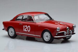 Alfa Romeo Giulietta SV #120 Mille Miglia 1956 Kyosho 1:18 08957A Metal - imaginea 5 din 9