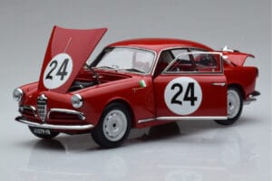 Alfa Romeo Giulietta SV #24 Targa Florio 1958 Kyosho 1:18 08957B Metal - imaginea 2 din 9