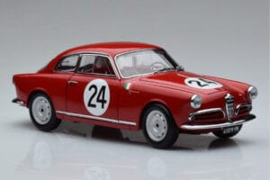 Alfa Romeo Giulietta SV #24 Targa Florio 1958 Kyosho 1:18 08957B Metal - imaginea 5 din 9