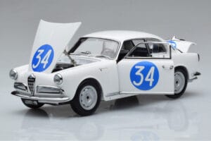 Alfa Romeo Giulietta SV #34 Targa Florio 1960 Kyosho 1:18 08957C Metal - imaginea 2 din 9