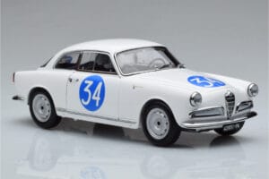 Alfa Romeo Giulietta SV #34 Targa Florio 1960 Kyosho 1:18 08957C Metal - imaginea 5 din 9