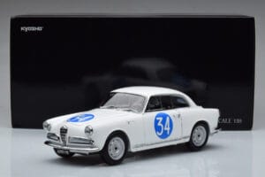 Alfa Romeo Giulietta SV #34 Targa Florio 1960 Kyosho 1:18 08957C Metal - imaginea 9 din 9