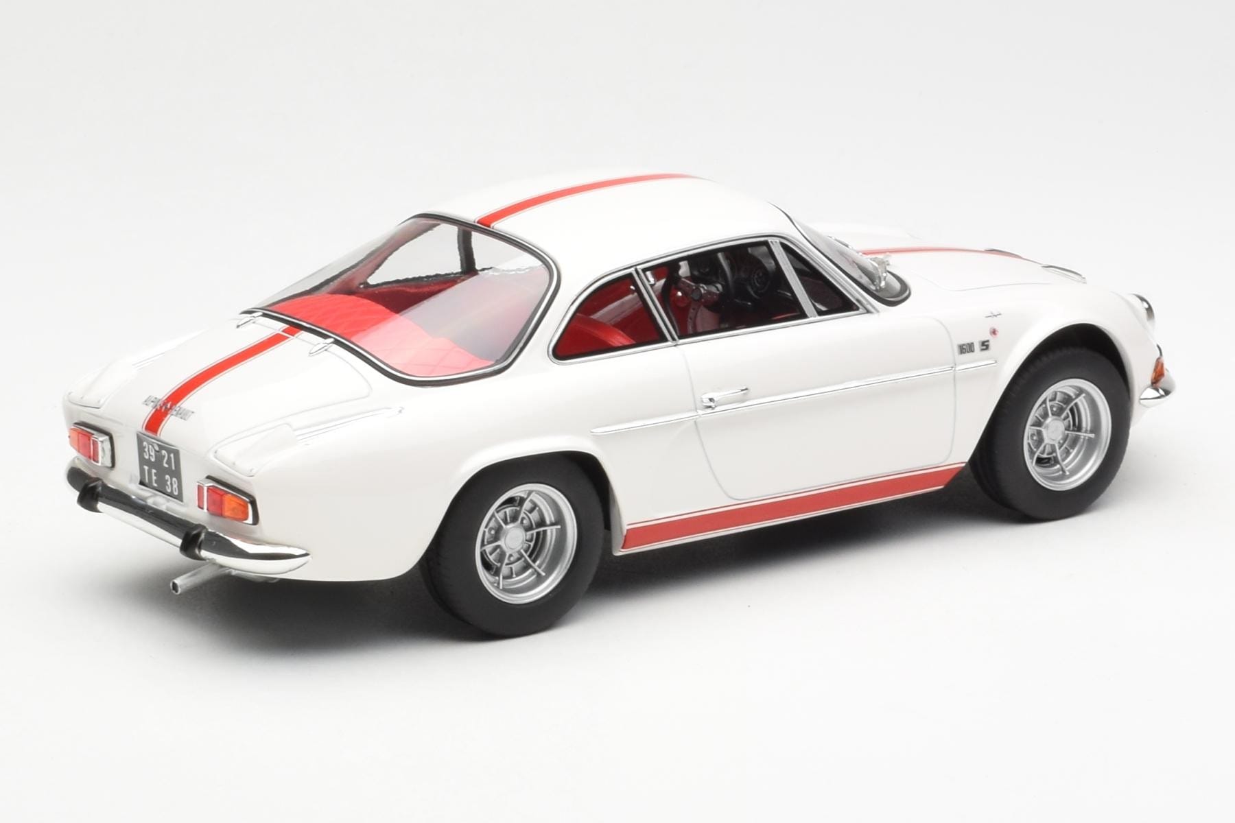 Alpine A110 1600S Alb Norev 1:18 185303 Metal - imaginea 2 din 6