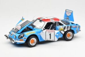 Alpine A110 1600S #1 Nicolas / Vial Winner Tour de Corse 1973 Kyosho 1:18 08485A Metal - imaginea 2 din 8