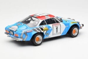 Alpine A110 1600S #1 Nicolas / Vial Winner Tour de Corse 1973 Kyosho 1:18 08485A Metal - imaginea 3 din 8