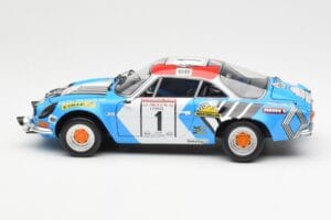 Alpine A110 1600S #1 Nicolas / Vial Winner Tour de Corse 1973 Kyosho 1:18 08485A Metal - imaginea 4 din 8