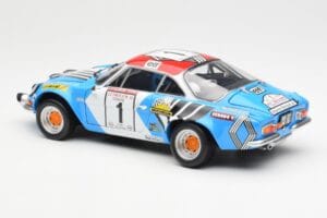 Alpine A110 1600S #1 Nicolas / Vial Winner Tour de Corse 1973 Kyosho 1:18 08485A Metal - imaginea 7 din 8