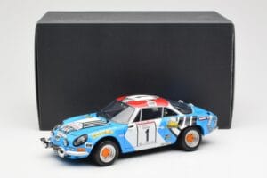 Alpine A110 1600S #1 Nicolas / Vial Winner Tour de Corse 1973 Kyosho 1:18 08485A Metal - imaginea 8 din 8