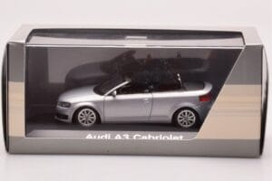 Audi A3 8P Cabriolet Argintiu Minichamps 1:43 5010803323 Metal - imaginea 4 din 4