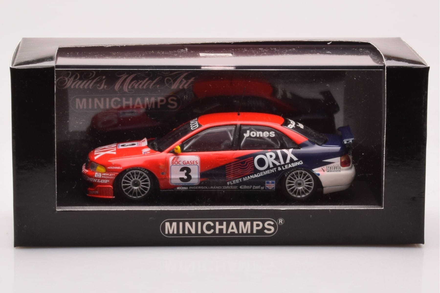 Audi A4 B5 #3 Team Orix Jones Australian Touring Champion 1997 Minichamps 1:43 430961503 Metal - imaginea 4 din 4