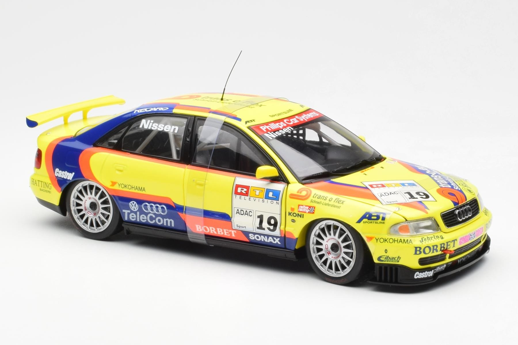 Audi A4 B5 STW #19 Nissen Abt Sportline 1997 UT Models 1:18 39747 Metal - imaginea 4 din 6