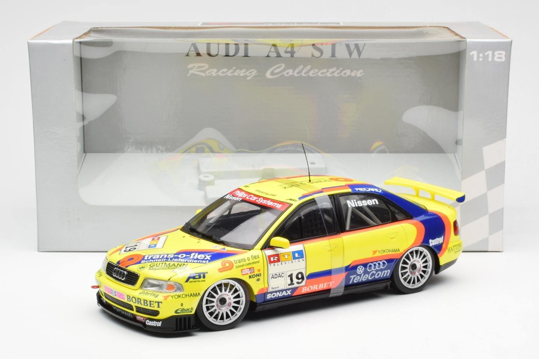 Audi A4 B5 STW #19 Nissen Abt Sportline 1997 UT Models 1:18 39747 Metal - imaginea 6 din 6