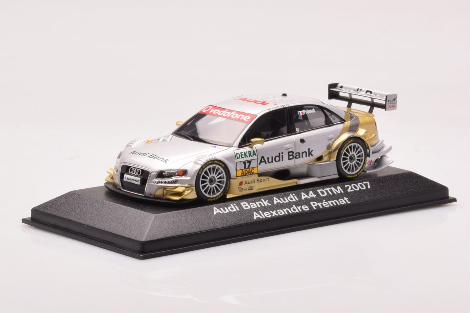 Audi A4 B7 #17 A. Premat Audi Bank DTM 2007 Minichamps 1:43 5020700183 Metal - imaginea 2 din 4