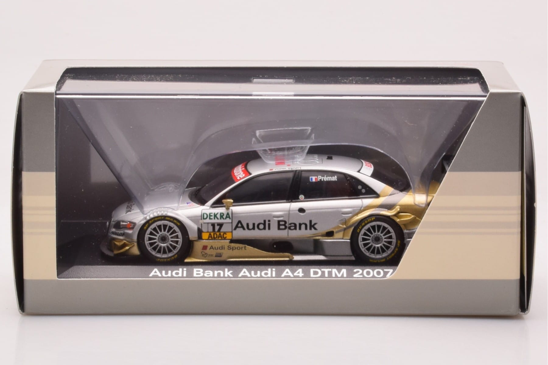 Audi A4 B7 #17 A. Premat Audi Bank DTM 2007 Minichamps 1:43 5020700183 Metal - imaginea 4 din 4