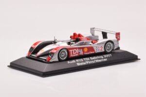 Audi R10 TDI LMP1 #2 F. Biela / E. Pirro / M. Werner 12 Hours of Sebring 2007 Minichamps 1:43 5020700233 Metal - imaginea 2 din 4