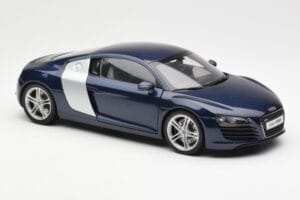 Audi R8 4.2 FSI V8 Albastru Kyosho 1:18 09213BL Metal - imaginea 6 din 8