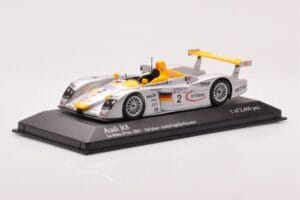 Audi R8 Infineon #2 L. Aiello / R. Capello / Pescatori 2nd Place 24 Hours of Le Mans 2001 Minichamps 1:43 400011202 Metal - imaginea 2 din 4