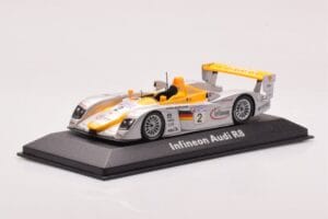 Audi R8 Infineon #2 Winner ALMS Petit Le Mans 2002 Minichamps 1:43 400021382 Metal - imaginea 2 din 4