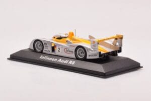 Audi R8 Infineon #2 Winner ALMS Petit Le Mans 2002 Minichamps 1:43 400021382 Metal - imaginea 3 din 4
