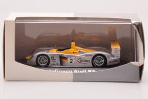 Audi R8 Infineon #2 Winner ALMS Petit Le Mans 2002 Minichamps 1:43 400021382 Metal - imaginea 4 din 4