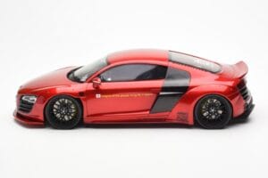 Audi R8 4S Liberty Walk Candy Roșu GT Spirit 1:18 GT892 Rășină - imaginea 3 din 6