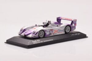 Audi R8 LMP900 #28 F. Biela / P. Kaffer / A. McNish 12 Hours of Sebring Winner 2004 Minichamps 1:43 4000412328 Metal - imaginea 2 din 4