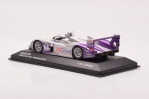 Audi R8 LMP900 #28 F. Biela / P. Kaffer / A. McNish 12 Hours of Sebring Winner 2004 Minichamps 1:43 4000412328 Metal - imaginea 3 din 4