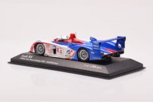 Audi R8 #4 M. Ortelli / J-M. Gounon 1000km Spa 2005 Minichamps 1:43 400051304 Metal - imaginea 3 din 4