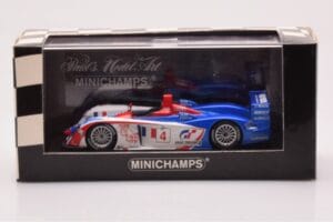Audi R8 #4 M. Ortelli / J-M. Gounon 1000km Spa 2005 Minichamps 1:43 400051304 Metal - imaginea 4 din 4
