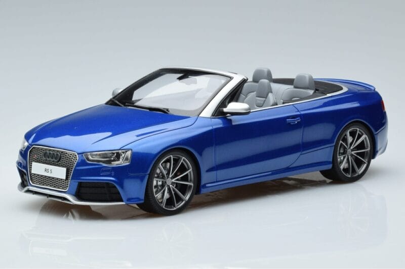Audi RS5 B8 Cabriolet Albastru GT Spirit 1:18 ZM053 Rășină