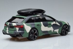 Audi RS6 C8 Avant Camuflaj With Roof Top Asia Edition GT Spirit 1:18 CLDC014 Rășină - imaginea 2 din 6