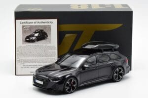 Audi RS6 C8 Avant Mythos Negru Cu Acoperiș Carbon Asia Edition GT Spirit 1:18 CLDC007 Rășină - imaginea 6 din 6