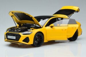 Audi RS7 C8 Sportback Galben Vossen Rims Ediție Limitată Kengfai 1:18 VAKF-0335 Metal - imaginea 2 din 8