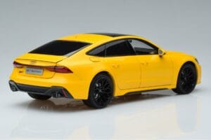 Audi RS7 C8 Sportback Galben Vossen Rims Ediție Limitată Kengfai 1:18 VAKF-0335 Metal - imaginea 3 din 8