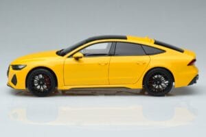 Audi RS7 C8 Sportback Galben Vossen Rims Ediție Limitată Kengfai 1:18 VAKF-0335 Metal - imaginea 5 din 8