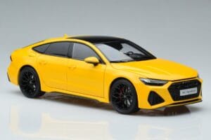 Audi RS7 C8 Sportback Galben Vossen Rims Ediție Limitată Kengfai 1:18 VAKF-0335 Metal - imaginea 6 din 8