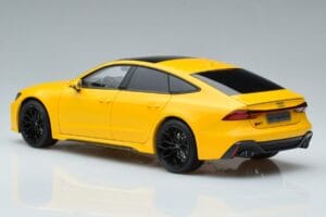 Audi RS7 C8 Sportback Galben Vossen Rims Ediție Limitată Kengfai 1:18 VAKF-0335 Metal - imaginea 7 din 8