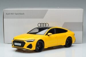Audi RS7 C8 Sportback Galben Vossen Rims Ediție Limitată Kengfai 1:18 VAKF-0335 Metal - imaginea 8 din 8