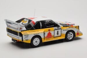 Audi Sport Quattro S1 E2 #4 S. Blomqvist / B. Cederberg Rally 1000 Lakes 1985 IXO 1:18 18RMC161A Metal - imaginea 2 din 6