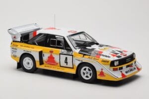 Audi Sport Quattro S1 E2 #4 S. Blomqvist / B. Cederberg Rally 1000 Lakes 1985 IXO 1:18 18RMC161A Metal - imaginea 4 din 6