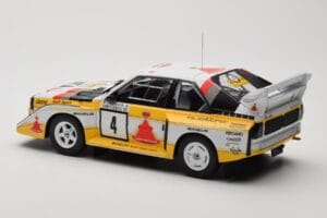 Audi Sport Quattro S1 E2 #4 S. Blomqvist / B. Cederberg Rally 1000 Lakes 1985 IXO 1:18 18RMC161A Metal - imaginea 5 din 6
