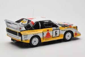 Audi Sport Quattro S1 E2 #6 H. Mikkola / A. Hertz Rally 1000 Lakes 1985 IXO 1:18 18RMC161B Metal - imaginea 2 din 6