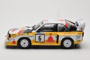 Audi Sport Quattro S1 E2 #6 H. Mikkola / A. Hertz Rally 1000 Lakes 1985 IXO 1:18 18RMC161B Metal - imaginea 3 din 6