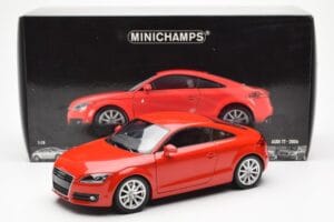 Audi TT 8J Roșu Metalic Minichamps 1:18 100015021 Metal - imaginea 8 din 8