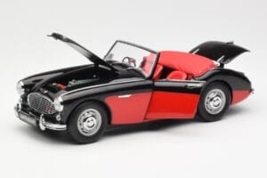 Austin-Healey 3000 Mk I Spider Negru Roșu Kyosho 1:18 08141KR Metal - imaginea 2 din 8